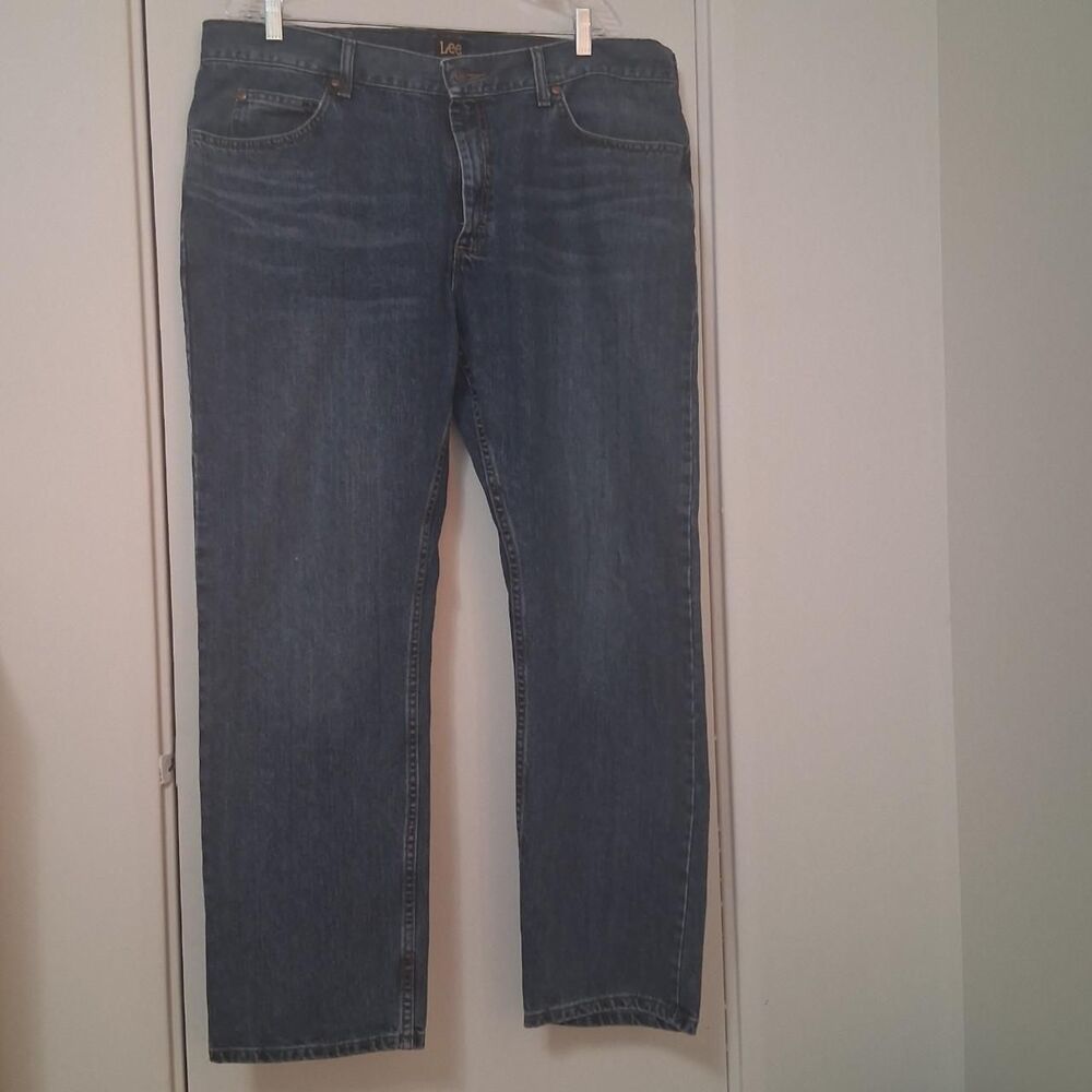 Lee Men's Blue and Navy Jeans